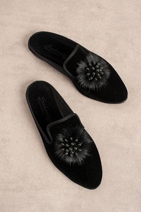 دمپائی خانگی مشکی زنانه پارچه ای FUGA MODA - کد 358089556