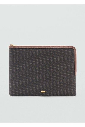 کیف پول قهوه ای زنانه ابعاد بزرگ MANGO - کد 884957287