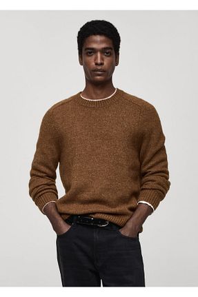 پلیور نارنجی مردانه رگولار MANGO Man - کد 884969759
