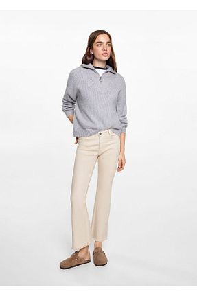 شلوار جین سرمه ای زنانه رگولار MANGO Teen - کد 884965287