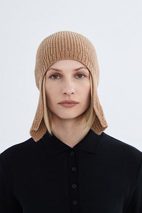 کلاه پشمی قهوه ای زنانه پنبه ای Nordbron - کد 884966466