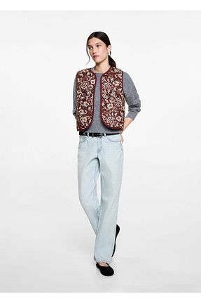 شلوار جین سرمه ای زنانه رگولار MANGO Teen - کد 884988076