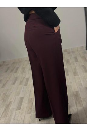 شلوار زرشکی زنانه پنبه ای Qutu Butik - کد 880646120