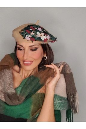 کلاه قهوه ای زنانه نمد Senbeno Design - کد 884976400
