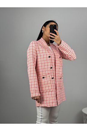 کت صورتی زنانه بدون آستر Qutu Butik - کد 809796984