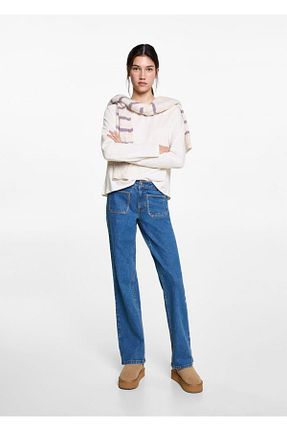 تیشرت سفید زنانه رگولار MANGO Teen - کد 884966602