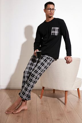 ست لباس راحتی مشکی مردانه %100 پنبه Buratti - کد 810940785