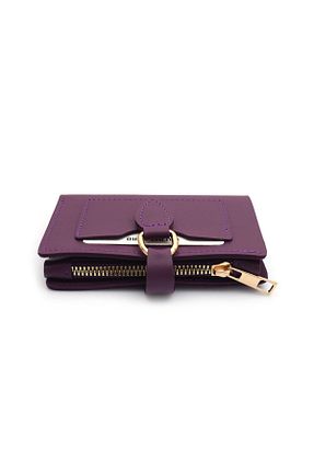 کیف پول بنفش زنانه ابعاد کوچک Womancraft - کد 64959700