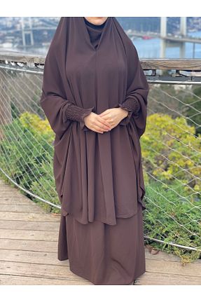 ست بالاتنه و پائین تنه حجاب سرمه ای زنانه گشاد ZÜMHA - کد 884988538