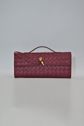 کیف پورتفوی و کلاچ قرمز زنانه چرم خالص Valesta İstanbul - کد 884987820