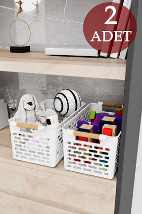 سبد سفید پلاستیک DOVİ HOME - کد 885046566