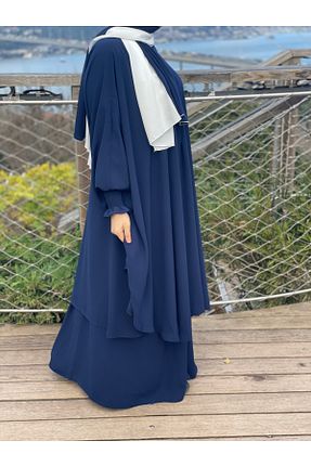ست بالاتنه و پائین تنه حجاب سرمه ای زنانه رگولار ZÜMHA - کد 884989136