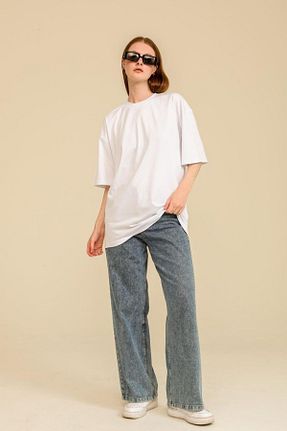تیشرت سفید زنانه اورسایز GUARAZ - کد 306769587