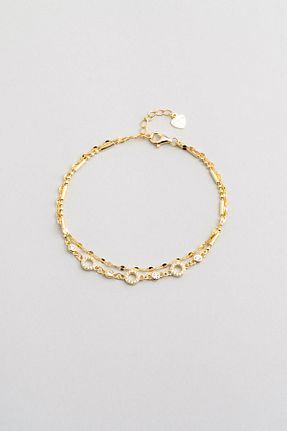 دستبند نقره زرد زنانه 925 عیار So Chic - کد 884264465