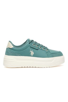 کفش اسنیکر سبز زنانه بند دار U.S. Polo Assn. - کد 883499069
