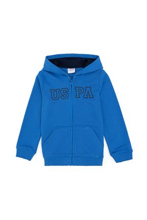 سوئیشرت نارنجی بچه گانه ساده U.S. Polo Assn. - کد 885033159