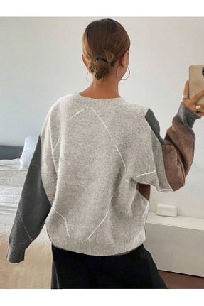 پلیور طوسی زنانه Baklava Dier Moda - کد 885090607