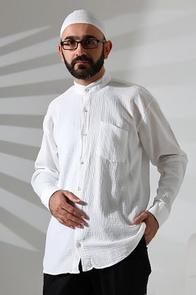 پیراهن سفید مردانه رگولار ihvanonline - کد 885138057