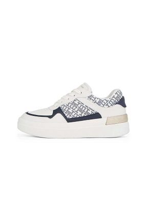 کفش اسنیکر طلائی زنانه بند دار Tommy Hilfiger - کد 882161467