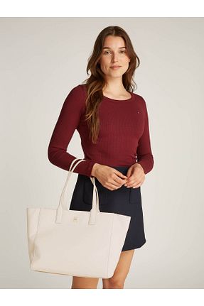 کیف دستی بژ زنانه Tommy Hilfiger - کد 885142230