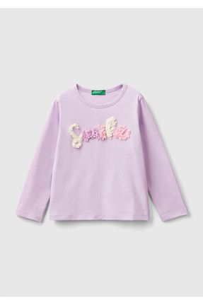 تیشرت بنفش بچه گانه رگولار United Colors of Benetton - کد 849109642