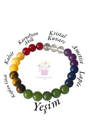 دستبند جواهر قهوه ای زنانه سنگ طبیعی eHediyecim - کد 833944721