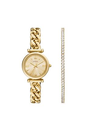 ساعت مچی طلائی زنانه استل (فولاد) Fossil - کد 885165957