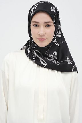 روسری مشکی 90 x 90 Tuğba - کد 885174582