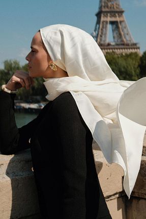 شال رنگی زنانه ابریشم carell - کد 885188704