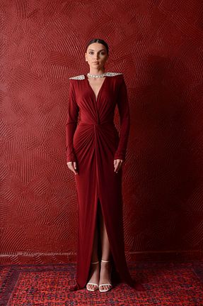 لباس زرشکی زنانه لیکرا Bohai Design - کد 885175714