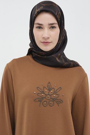 روسری سرمه ای 90 x 90 Tuğba - کد 885175888