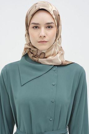 روسری قهوه ای 90 x 90 Tuğba - کد 885179922