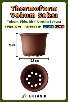 گلدان قهوه ای 3A BOTANİK - کد 854103190