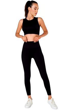 ست بالاتنه و پائین تنه مشکی زنانه بافتنی Uniquetrenders - کد 885193773