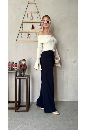 پلیور سرمه ای زنانه رگولار Angel Mia - کد 885192508