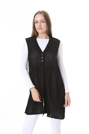 جلیقه مشکی زنانه رگولار Lamierra - کد 885208377