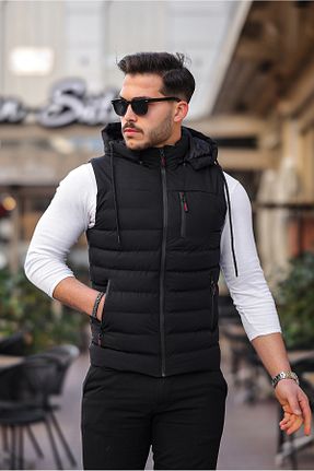 کاپشن مشکی مردانه الیاف KOCCI - کد 885202765
