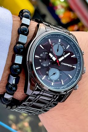 ساعت مچی خاکی مردانه 41-45 میلی متر Choppers - کد 885225077