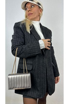 کیف مجلسی طوسی زنانه چرم مصنوعی NUNU365COM - کد 885275369