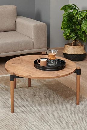 میز جلو مبلی قهوه ای فلزی DEKOPRATİK - کد 85806407