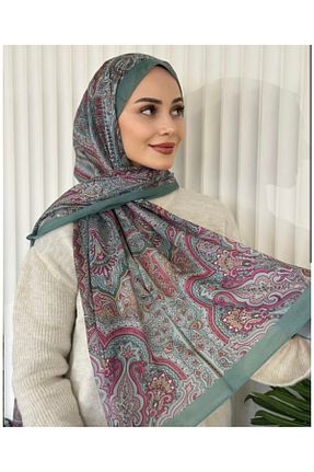 شال سبز زنانه پنبه ای Misa - کد 885296345