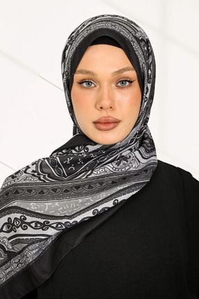 شال مشکی زنانه پنبه ای hijabchi - کد 885335049