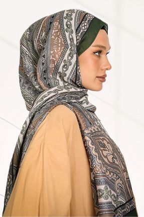 شال سبز زنانه پنبه ای hijabchi - کد 885335021