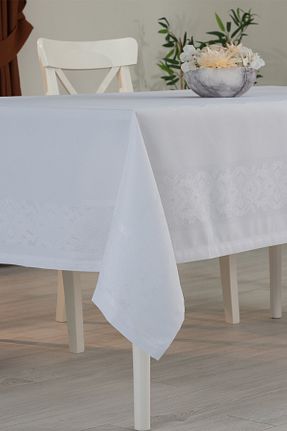 رومیزی سفید پلی استر Tropikhome - کد 885354286