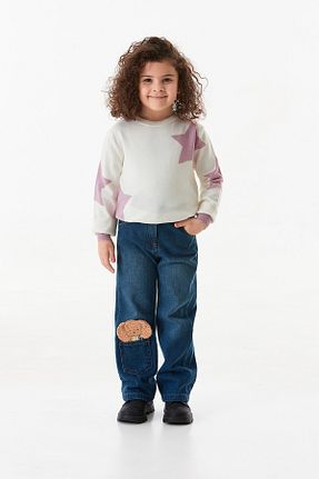 شلوار آبی بچه گانه بافتنی Fullamoda - کد 881751281