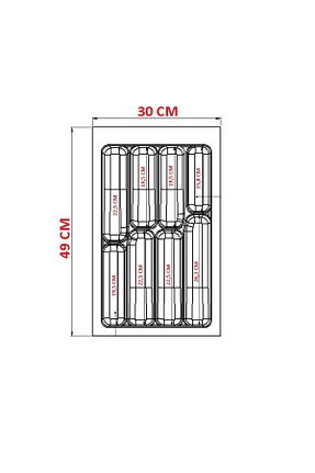 جای قاشق طوسی پلاستیک FULLAKS - کد 55800434