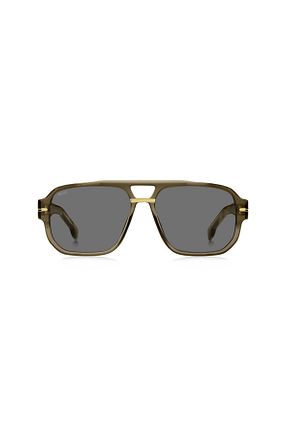 عینک آفتابی قهوه ای مردانه 57 Hugo Boss - کد 885401736