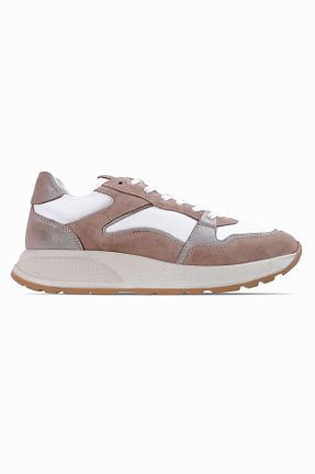کفش اسنیکر قهوه ای زنانه چرم اصل LAL SHOES & BAGS - کد 885426171