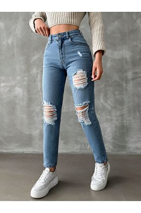 شلوار جین آبی زنانه پاچه تنگ katalya - کد 885441555