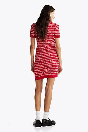 لباس قرمز زنانه بافتنی Tommy Hilfiger - کد 885450577